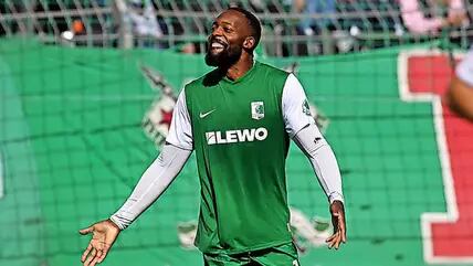 Der Top-Stürmer Manassé Eshele fehlte den Grün-Weißen zum Rückrunden-Trainingsstart wegen eines grippalen Infektes.